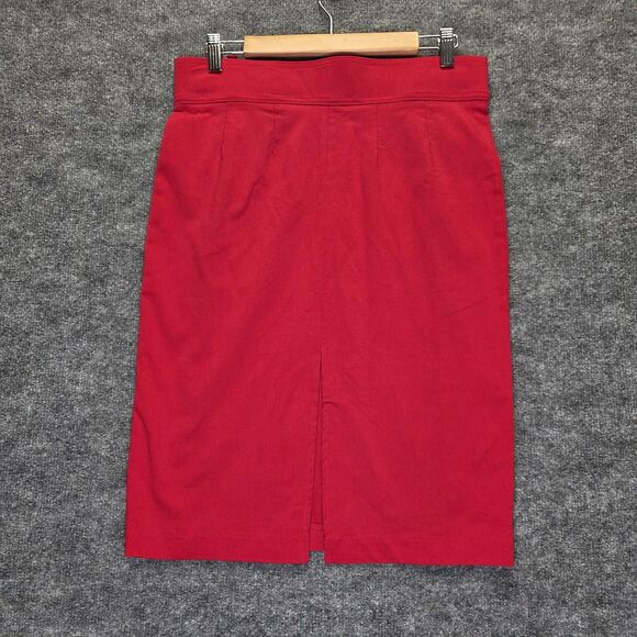 Love Scarlett Skirt Womens Medium High Waist Pencil Ruffle Button Detail Career - Picture 4 of 10
